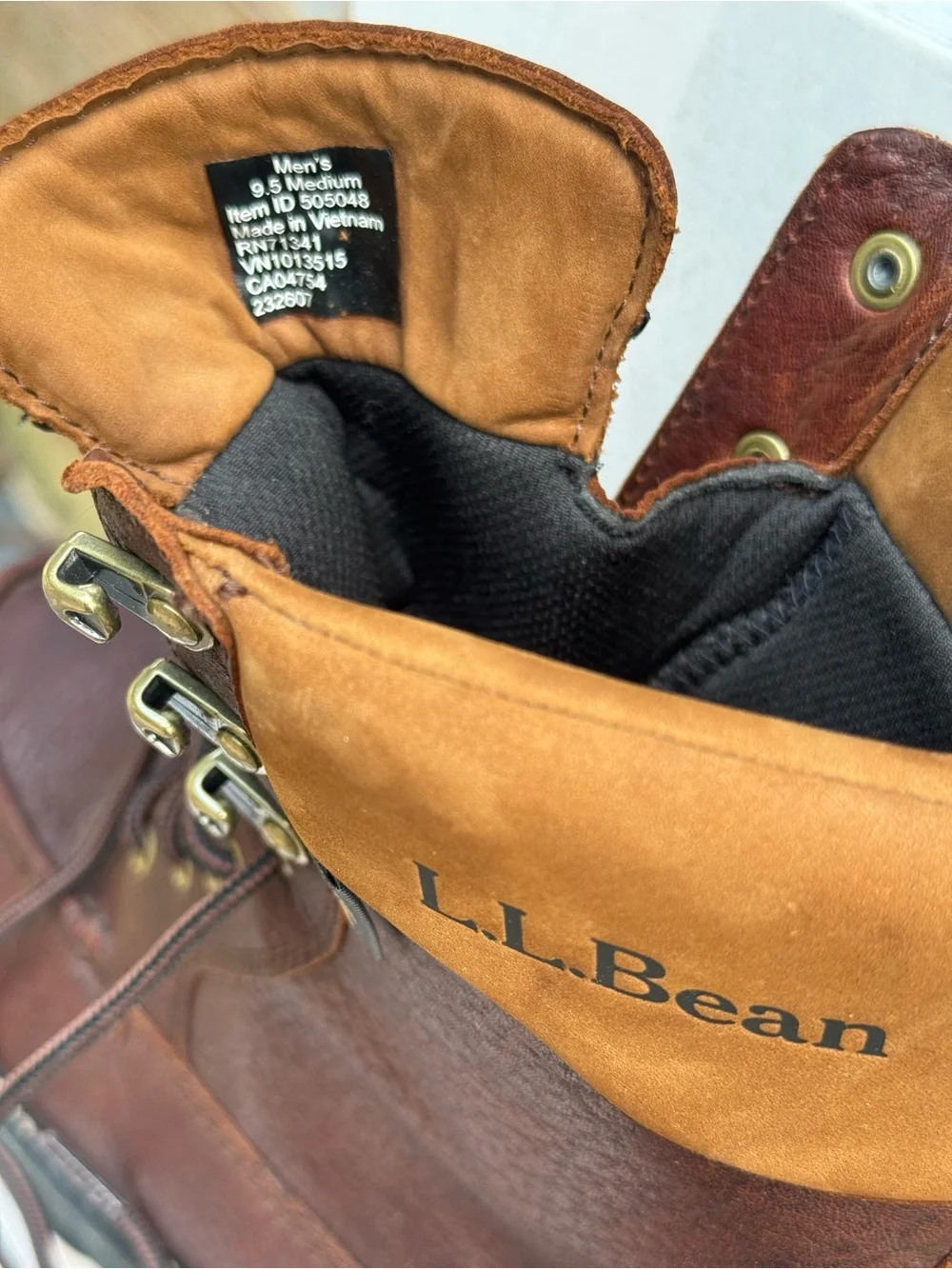 L.L. Bean sturdy leather